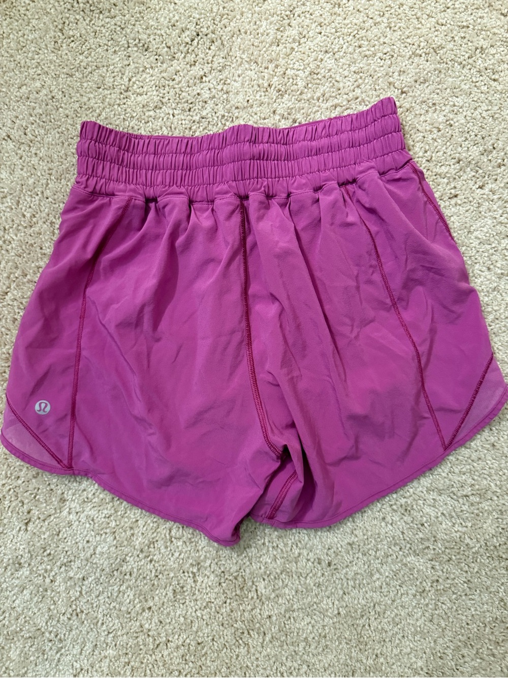 lululemon athletica Pow Pink Athletic Hotty Hot 4” Shorts